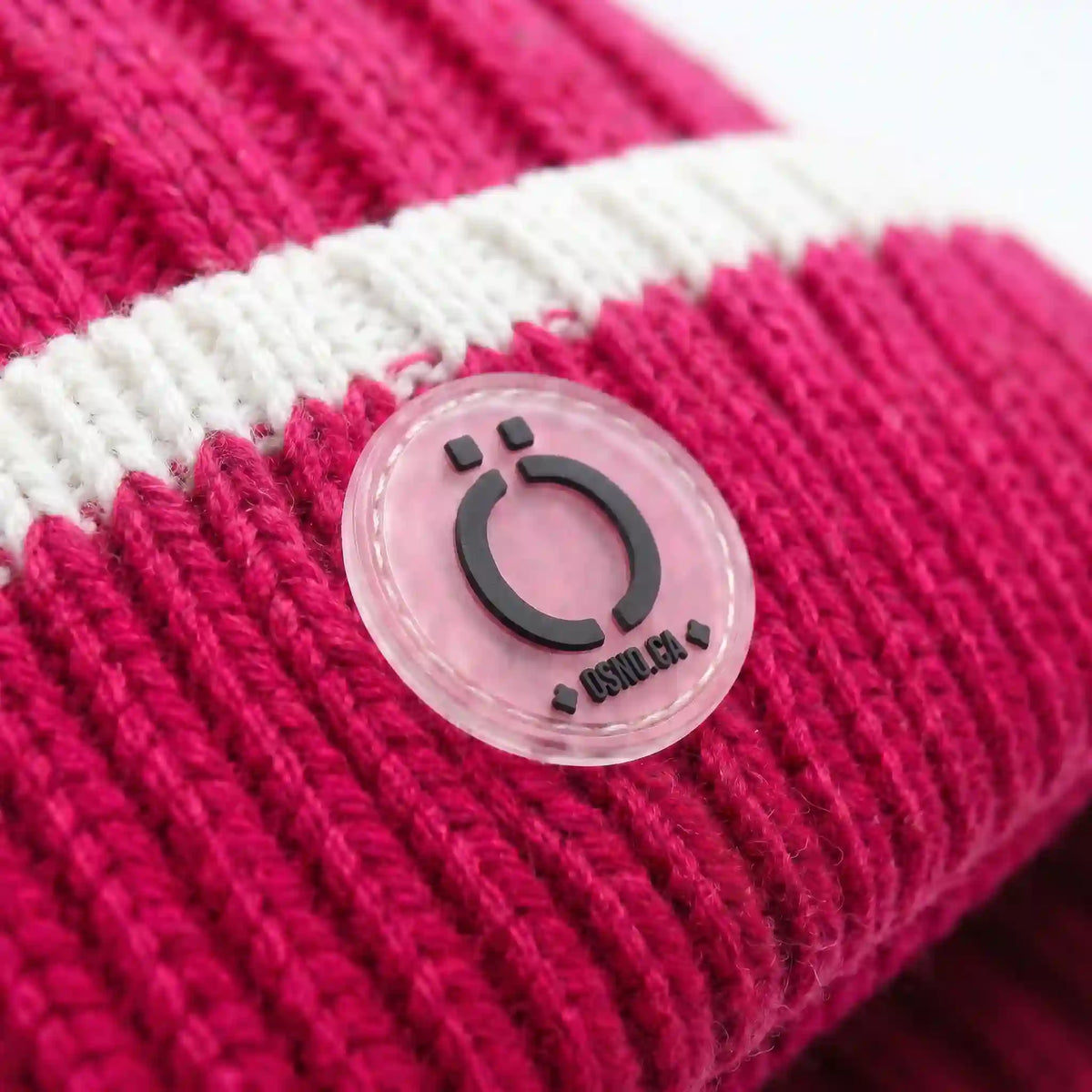Fushia Stripe Tuque-1