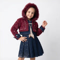 Little Diva Bolero & Denim Dress Set-0