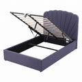 Artiss Double Bed Frame with Lift Up Storage and USB Ports Grey-0