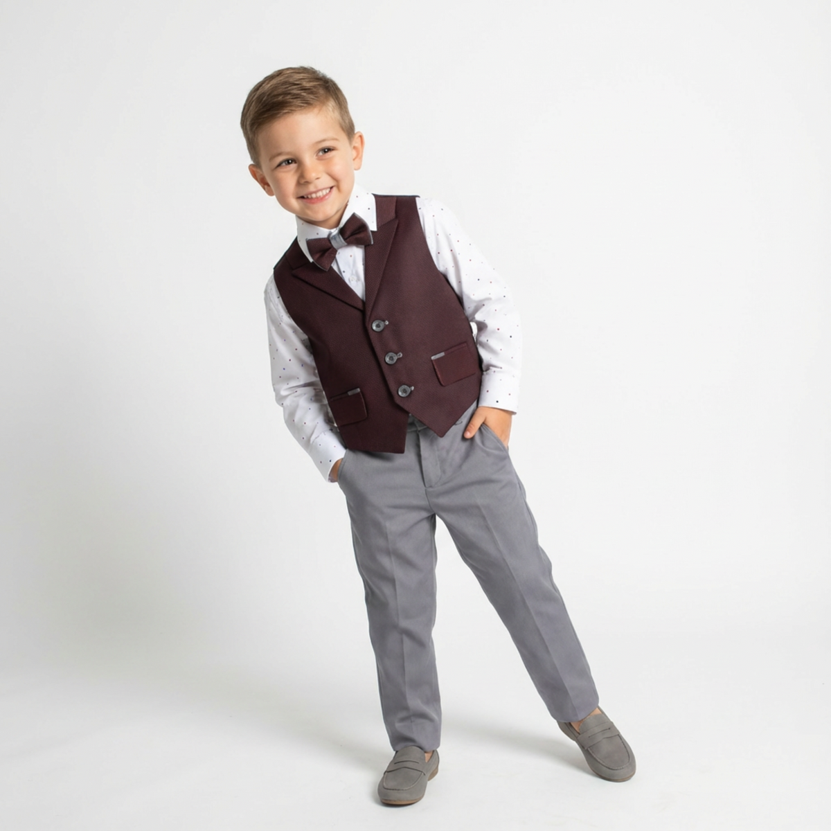 Dapper David Formal Vest Set-0