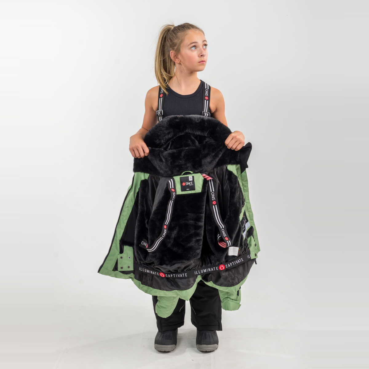 FINAL SALE - Nikki’s Cropped Ski Jacket & Pants Snowsuit-3
